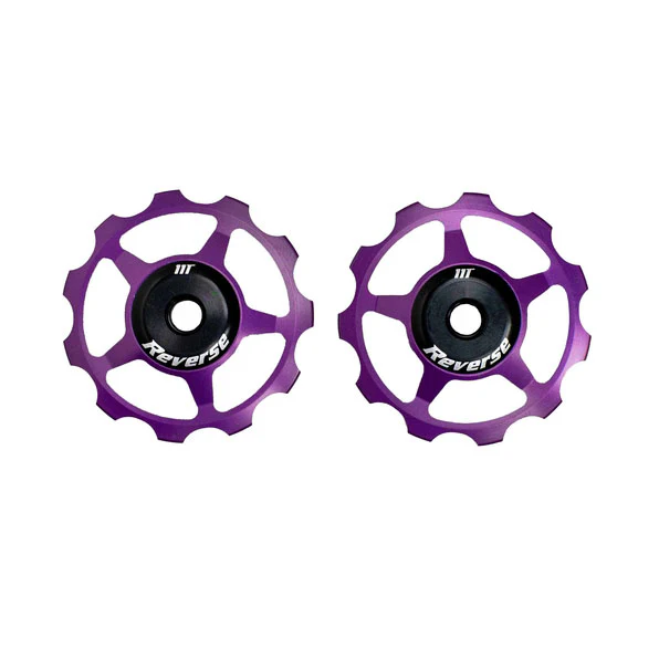 Reverse Aluminum Pulley Set For Colab Chain Tensioner Purple