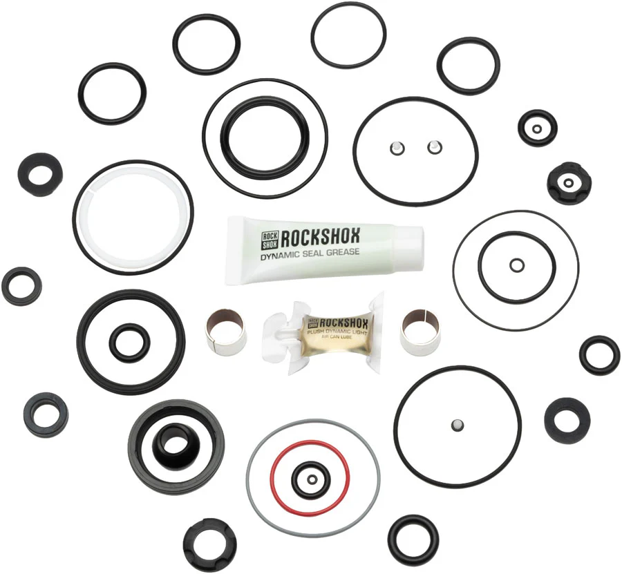 RockShox Rear Shock Service Kit - 200 Hour/1 Year  Nude/Bold 2022+ ThruShaft 2021-2024 Deluxe/Super Deluxe 2023+ Generation-C