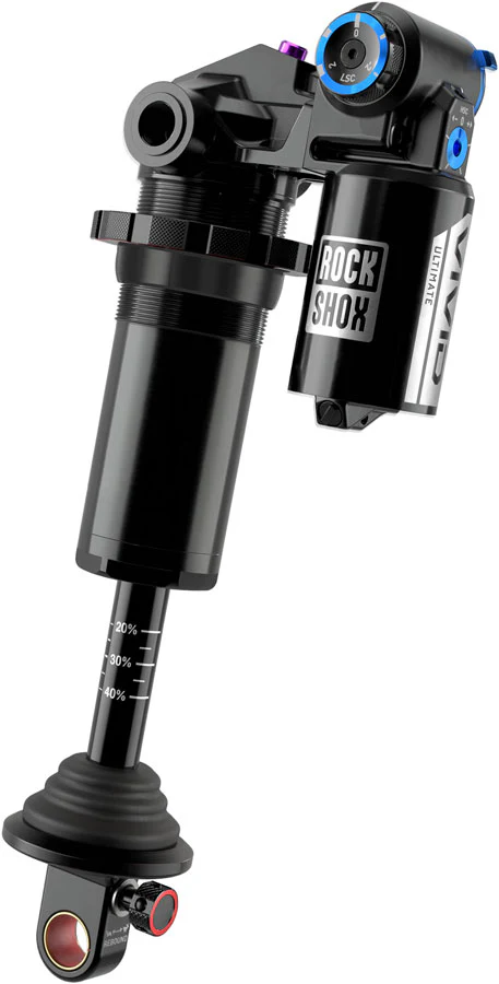 RockShox Vivid Coil Ultimate RC2T Rear Shock - 205 x 62.5mm Reb 55 / Comp 34 Adj. Hydraulic Bottom Out L/45 Standard Trunnion D1
