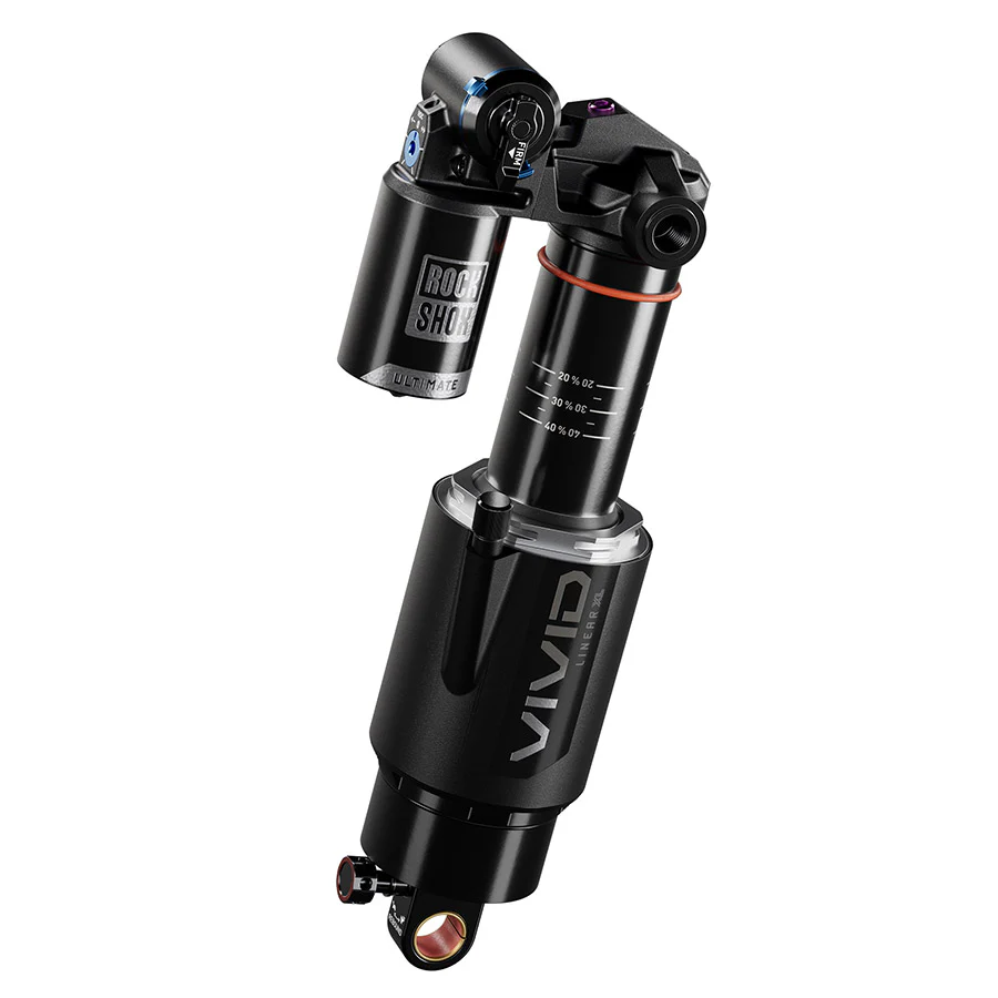 RockShox Vivid Ultimate D1 Rear shock 205x60 Shaft Eyelet: No Bushing - 90 Deg Rotation Body Eyelet: Trunnion 2 Tokens Reb55/Comp34 Lockout 25 Specialized Enduro (2020+)