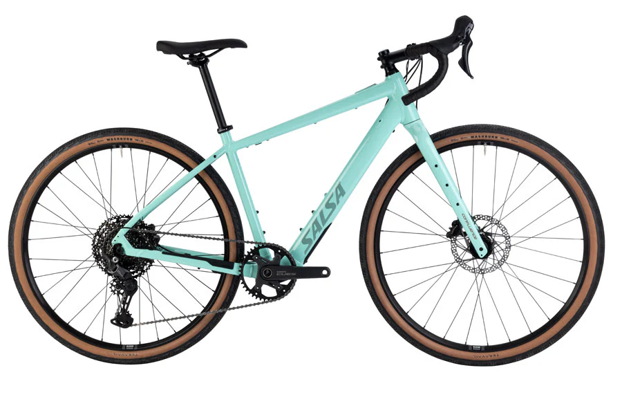 Salsa Confluence Drop Bar Cues 11 eBike - 700c Aluminum Spearmint Green 57cm
