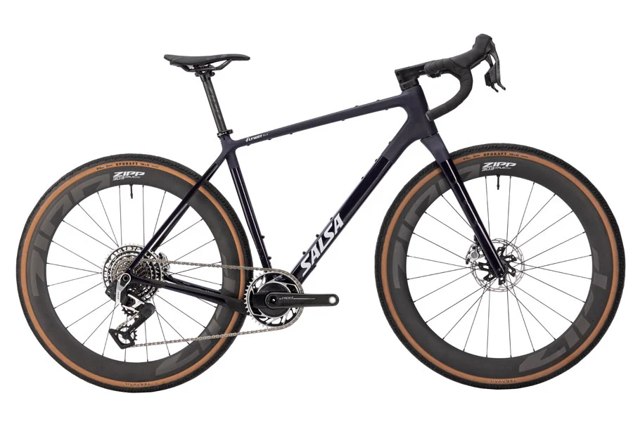 Salsa Flyway C DLX RED XPLR AXS 13 Bike - 700c Carbon Midnight Small