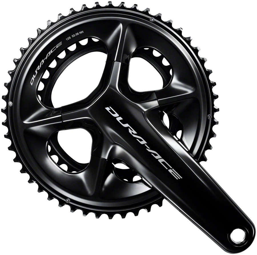 Shimano Dura-Ace FC-R9200 Crankset - 172.5mm 12-Speed 54/40t Hollowtech II Spindle Interface BLK - Image 2