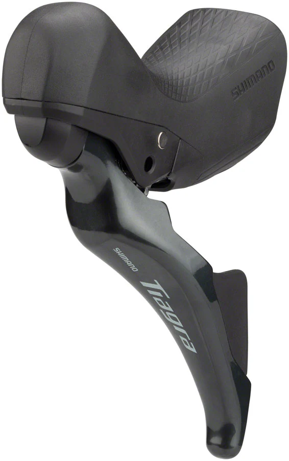 Shimano Tiagra ST-4725/BR-4770 Mechanical Shift/Hydraulic Brake Lever Caliper - Front Flat Mount Finned Resin Pads BLK - Image 2
