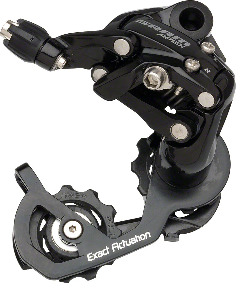 SRAM Apex Rear Derailleur - 10 Speed Short Cage Black