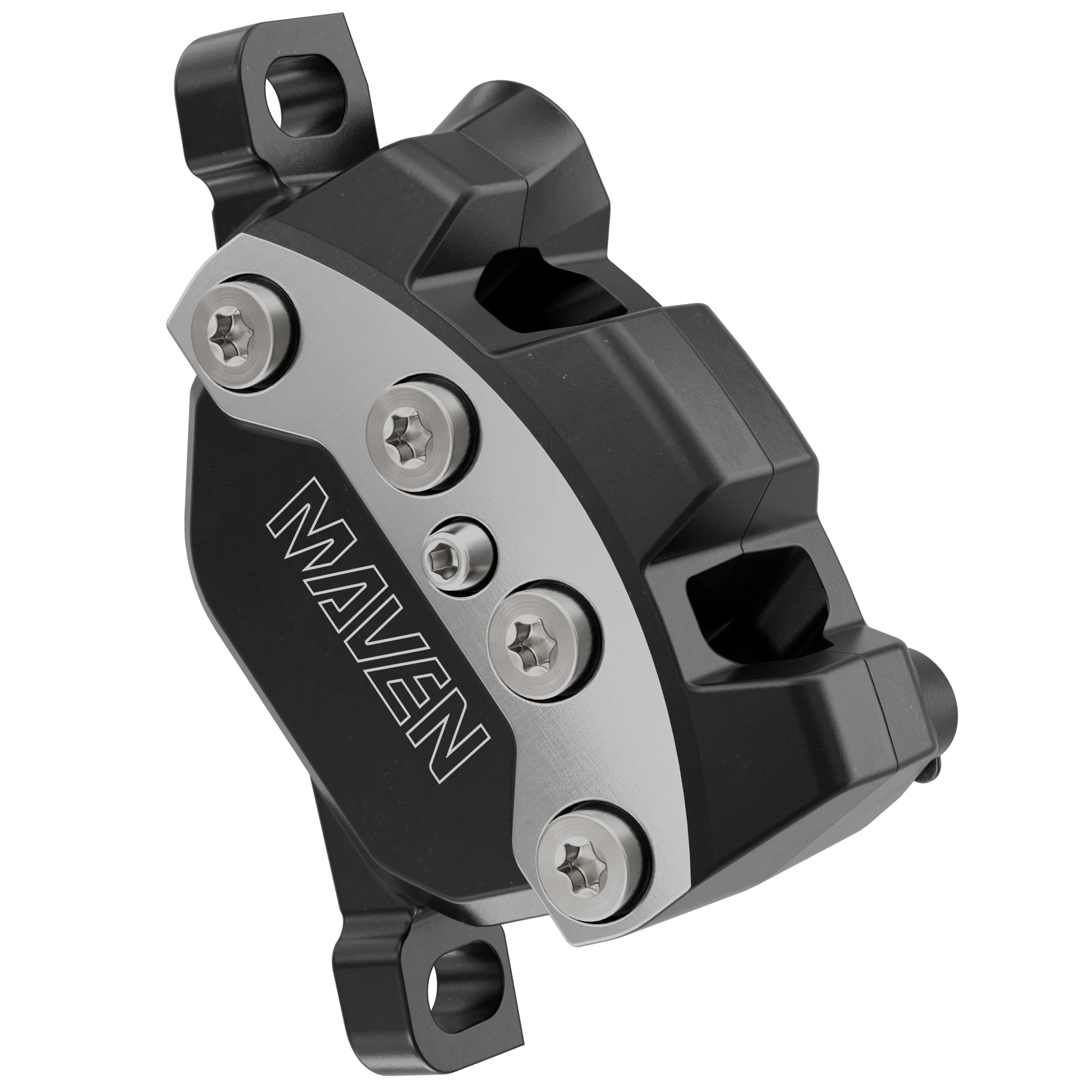 SRAM Maven Ultimate Disc Brake Caliper Assembly - Front/Rear Post Mount 4-Piston BLK/Silver B1