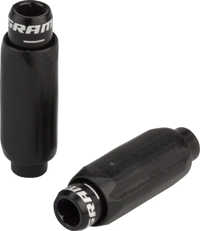 SRAM Compact 4.0mm Alloy Barrel Shift Cable Adjusters Black Pair