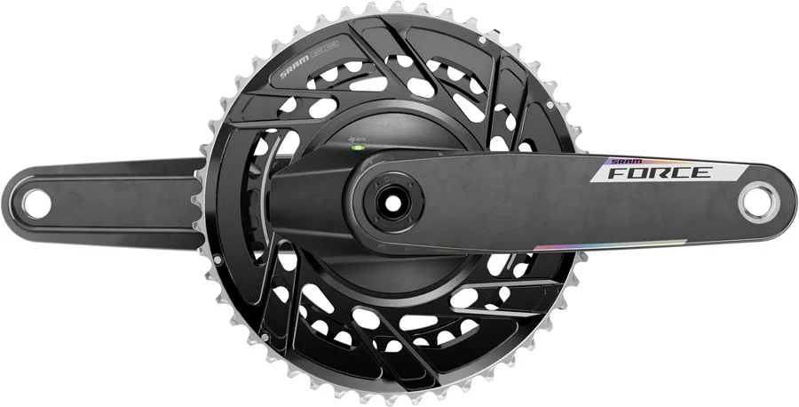 SRAM Force AXS Power Meter Crankset - 170mm 12-Speed 48/35t Thread Mount 8-Bolt PM Spider DUB Spindle Carbon E1