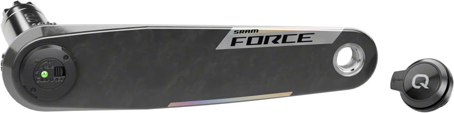 SRAM Force AXS Wide Left Crank Arm Power Meter Spindle Assembly - 170mm 12/13-Speed DUB PM Spindle Carbon E1