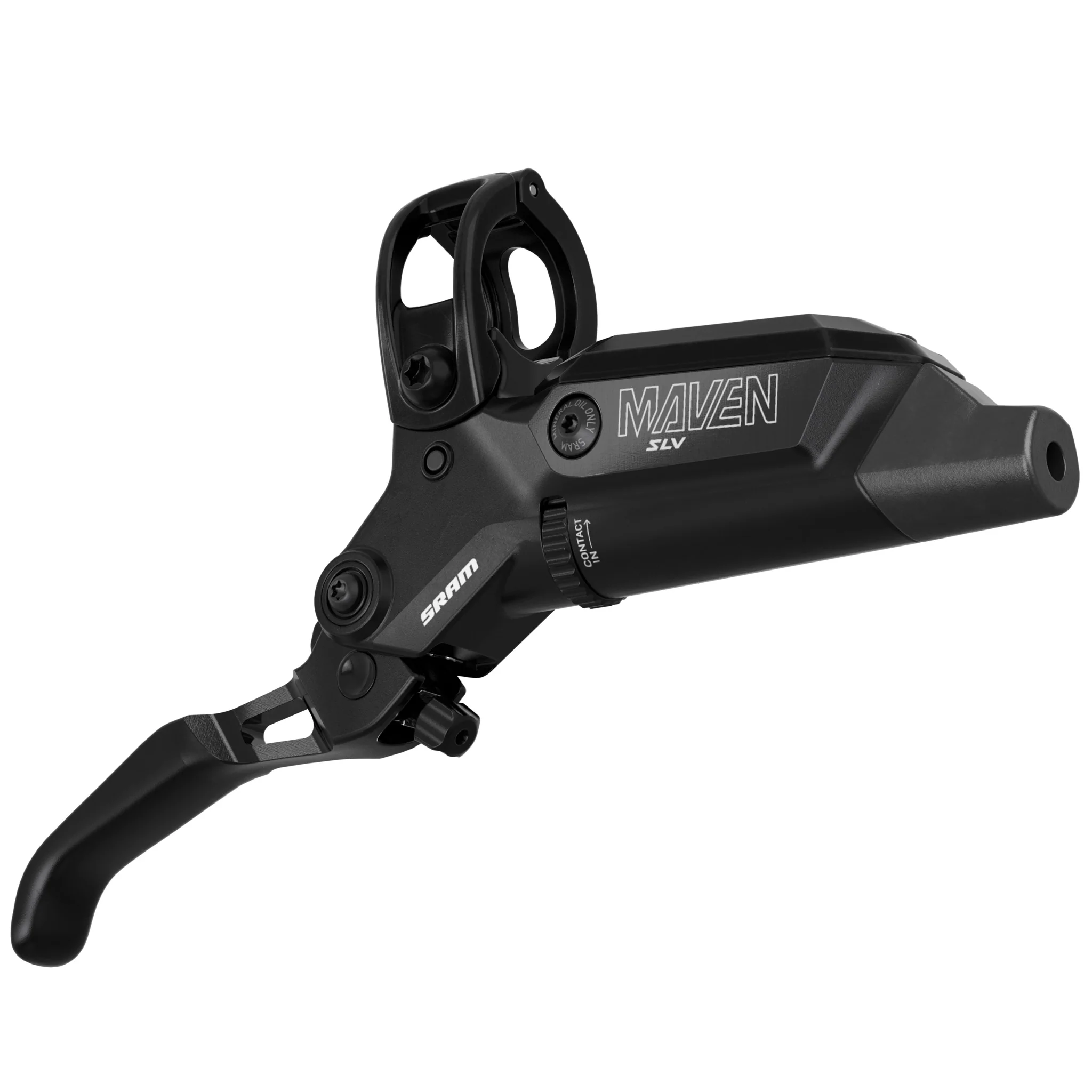 SRAM Maven Silver Disc Brake Lever Assembly - Aluminum Lever Blade Gloss BLK Ano B1