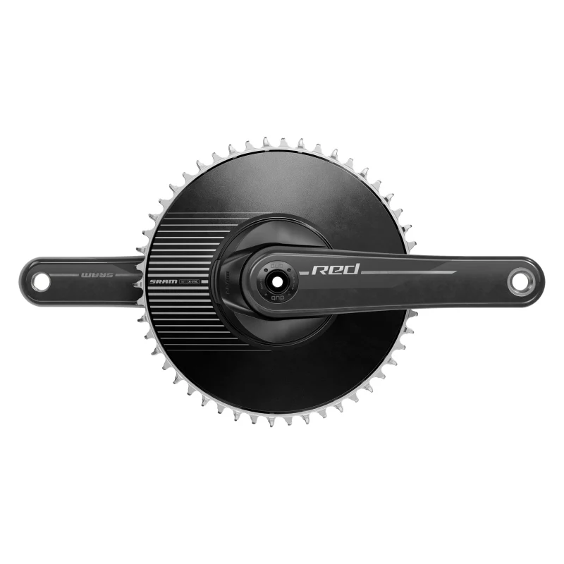 SRAM Red DUB 1x Aero E1 Crankset Speed: 12 Spindle: 28.99mm BCD: Direct Mount SRAM 8 Bolt 50 DUB 172.5mm Black Road