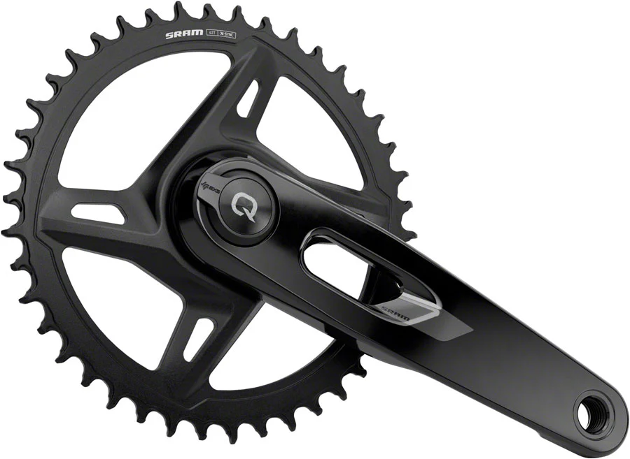 SRAM Rival 1x XPLR AXS Power Meter Wide Crankset - 160mm 12/13-Speed 42t 8-Bolt Direct Mount DUB PM Spindle BLK E1 - Image 3