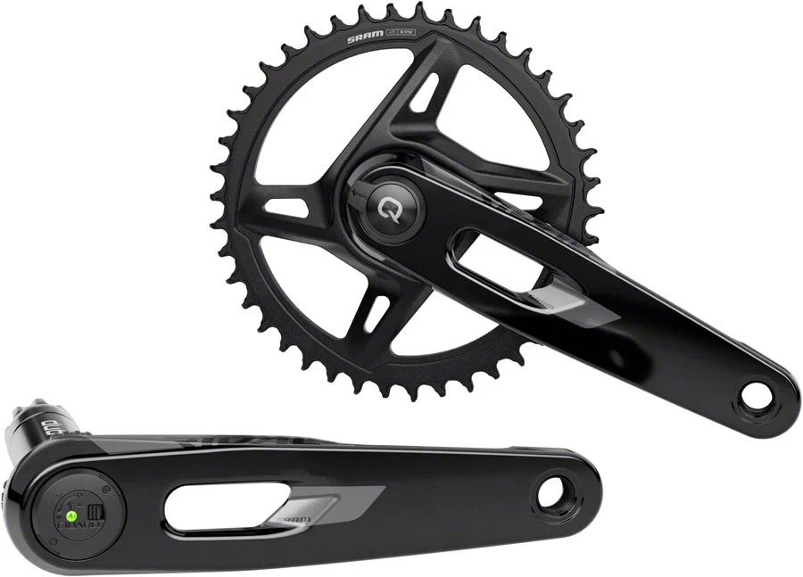 SRAM Rival 1x XPLR AXS Power Meter Wide Crankset - 172.5mm 12/13-Speed 42t 8-Bolt Direct Mount DUB PM Spindle BLK E1