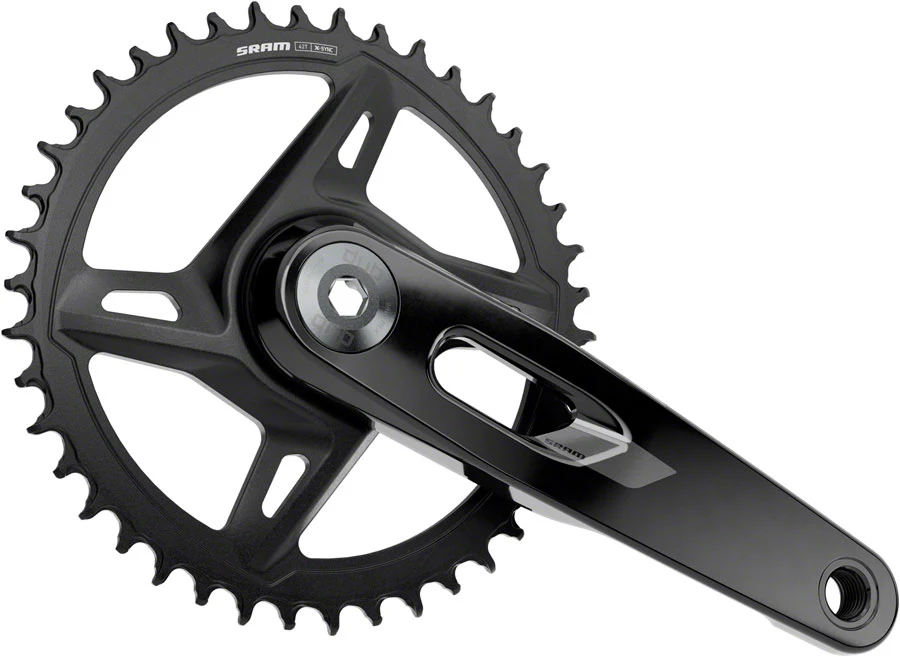 SRAM Rival 1x XPLR Wide Crankset - 175mm 12/13-Speed 42t 8-Bolt Direct Mount DUB Spindle BLK E1 - Image 2
