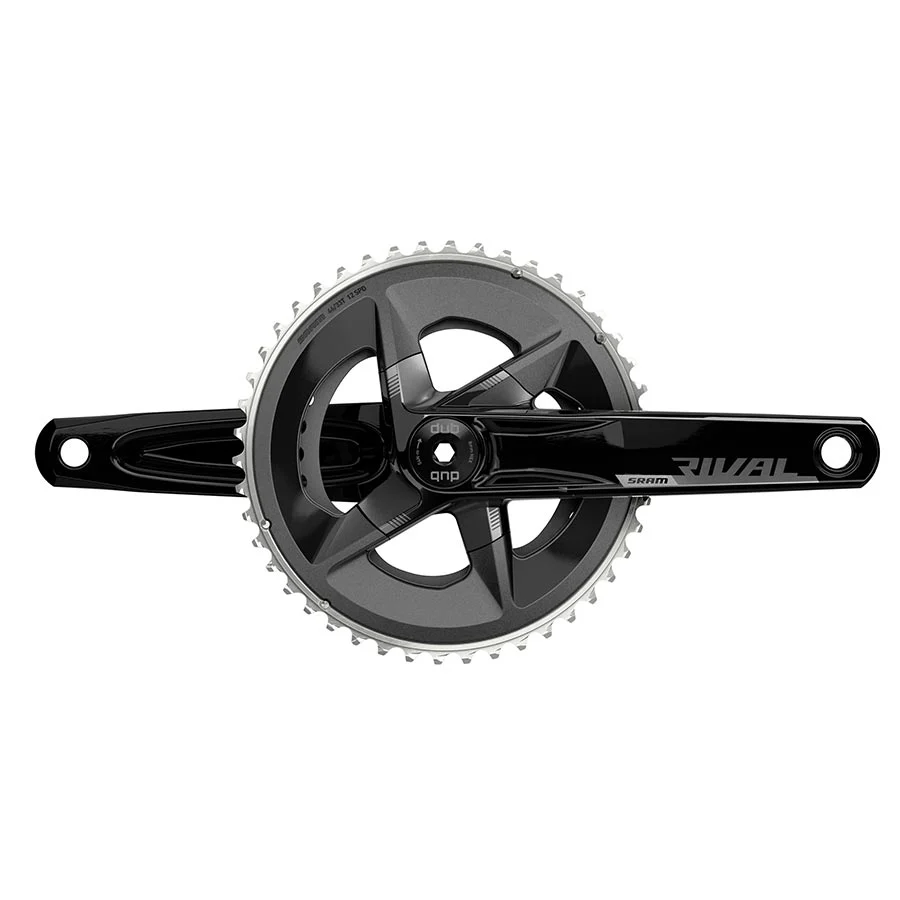 SRAM Rival AXS Crankset - 170mm 12-Speed 48/35t 107 BCD DUB Spindle Interface BLK D1