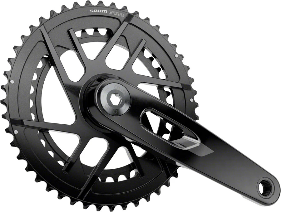 SRAM Rival Crankset - 165mm 12-Speed 48/35t 8-Bolt Direct Mount DUB Spindle BLK E1 - Image 2