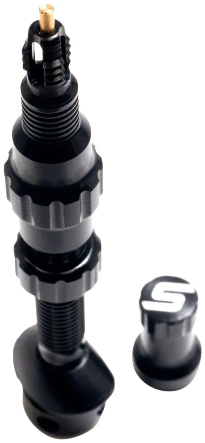 Stan's Tubeless Exo-Core Valve Stems - Alloy Regular Black Pair - Image 2