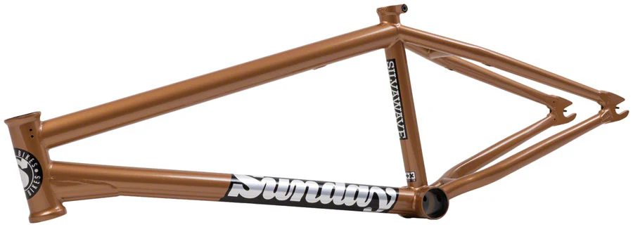 Sunday Silvawave BMX Frame - 21.25" TT Amber