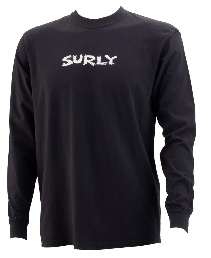 Surly Scratchy Logo Long Sleeve T-Shirt - Unisex Black 2X-Large