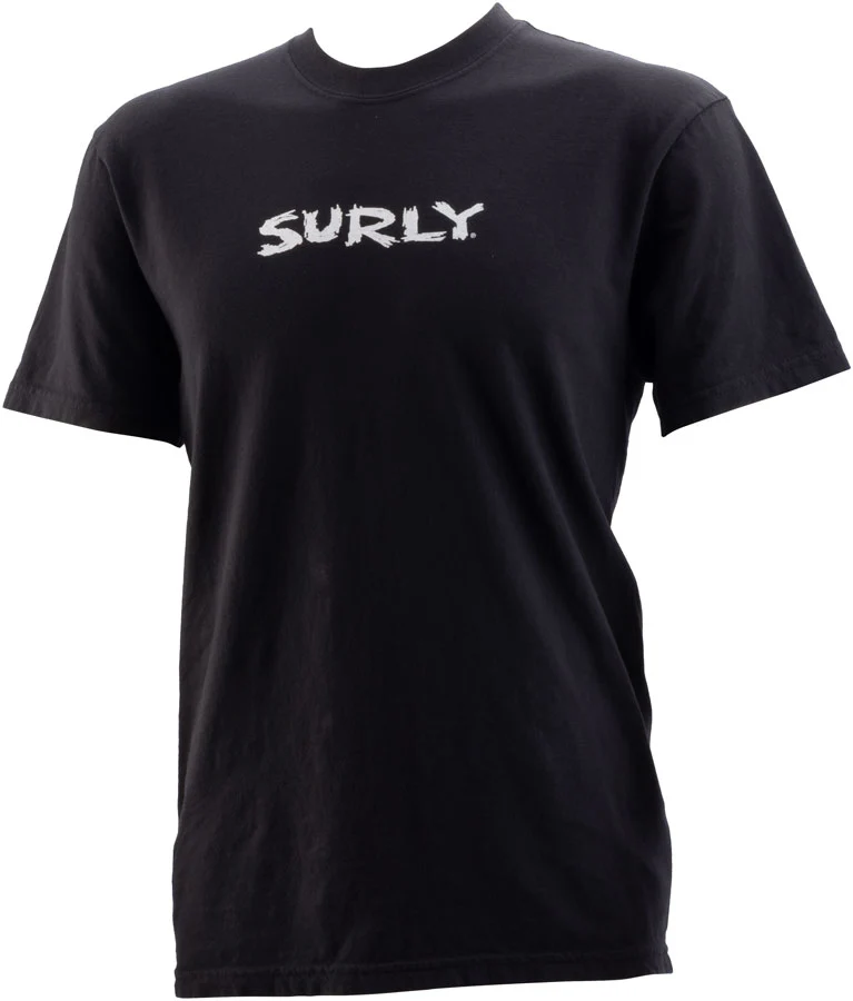 Surly Scratchy Logo Short Sleeve T-Shirt - Unisex Black Small