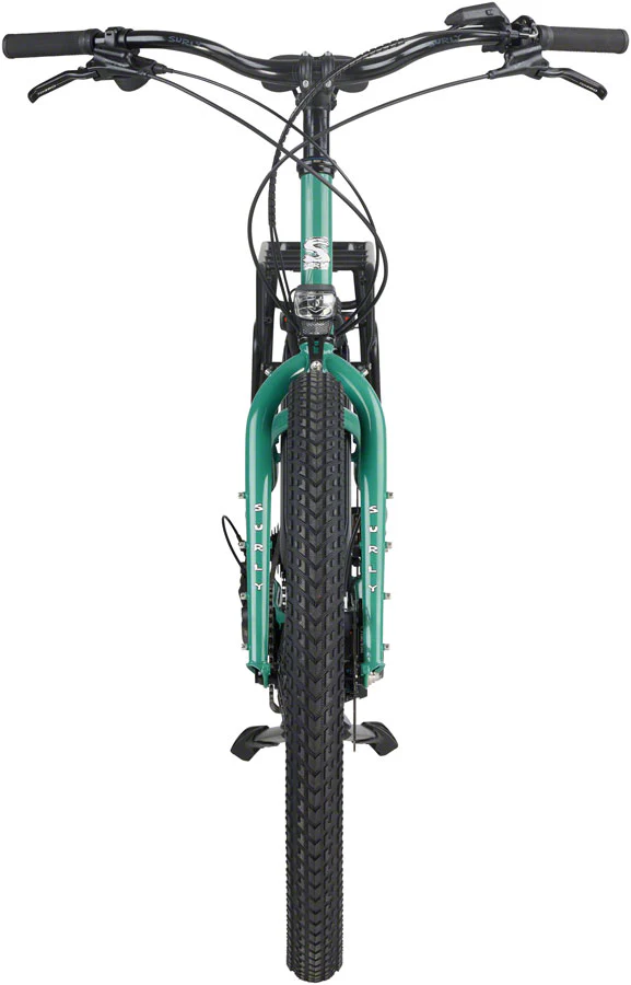 Surly Skid Loader Cargo Ebike - 27.5'' Steel Illegal Smile Green Medium - Image 4