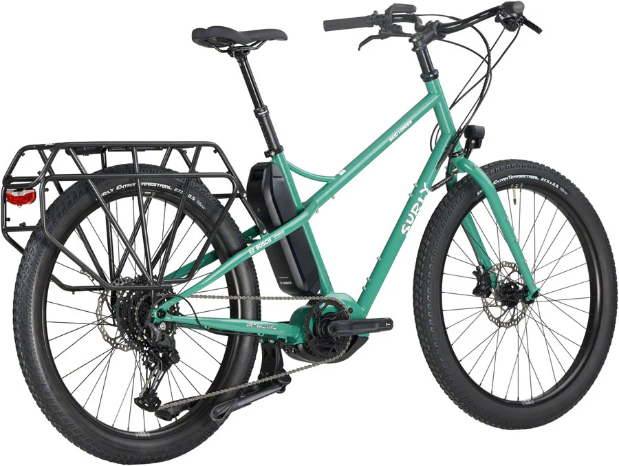 Surly Skid Loader Cargo Ebike - 27.5'' Steel Illegal Smile Green Small - Image 3