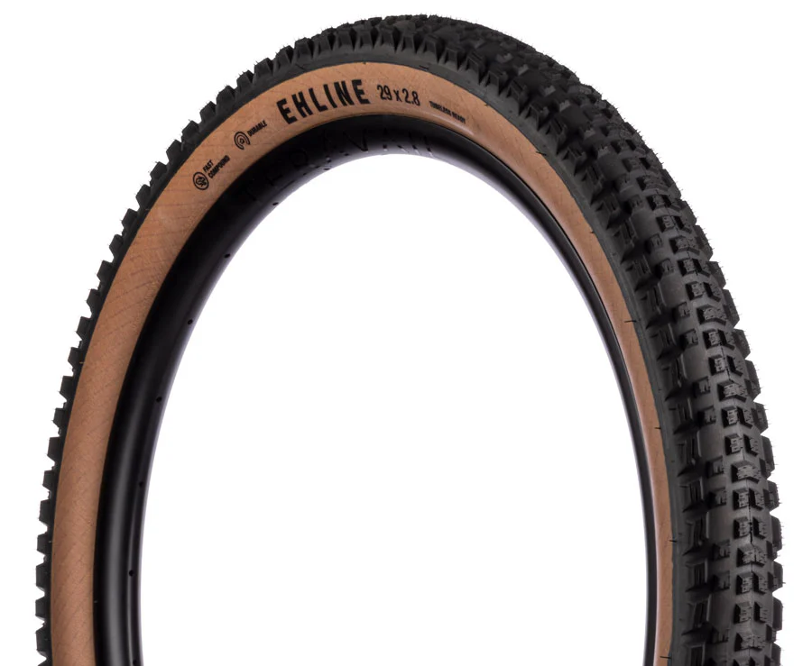 Teravail Ehline Tire - 29 x 2.5 Tubeless Folding Tan Durable Fast Compound