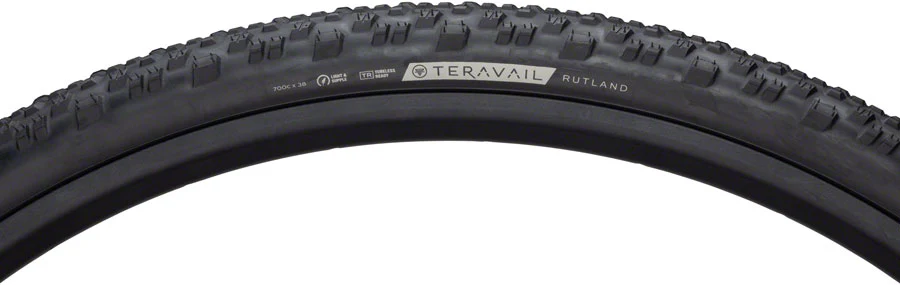 Teravail Rutland Tire - 700 x 38 Tubeless Folding BLK Light Supple Fast Compound - Image 2