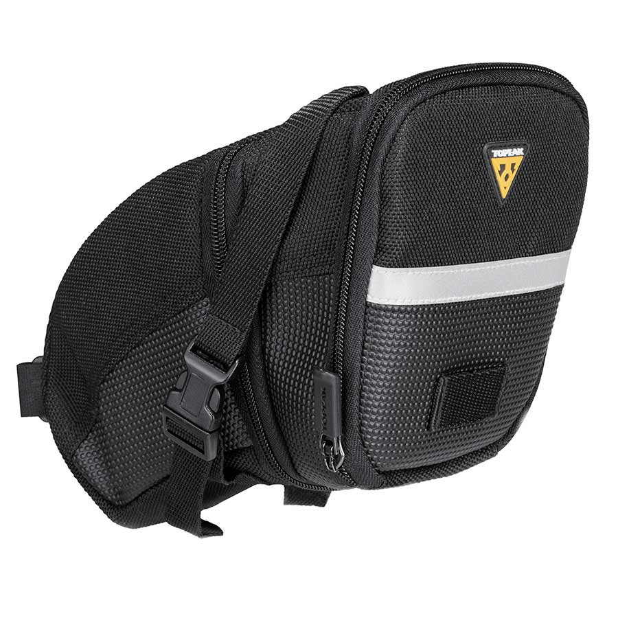 Topeak Aero Wedge Seat Bag - Strap-on Large Black