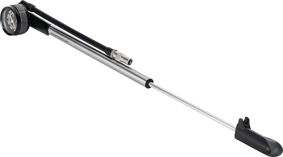 Topeak Pocket Shock DXG XL Shock Pump Analog SV 360psi 12` Aluminum Silver - Image 2