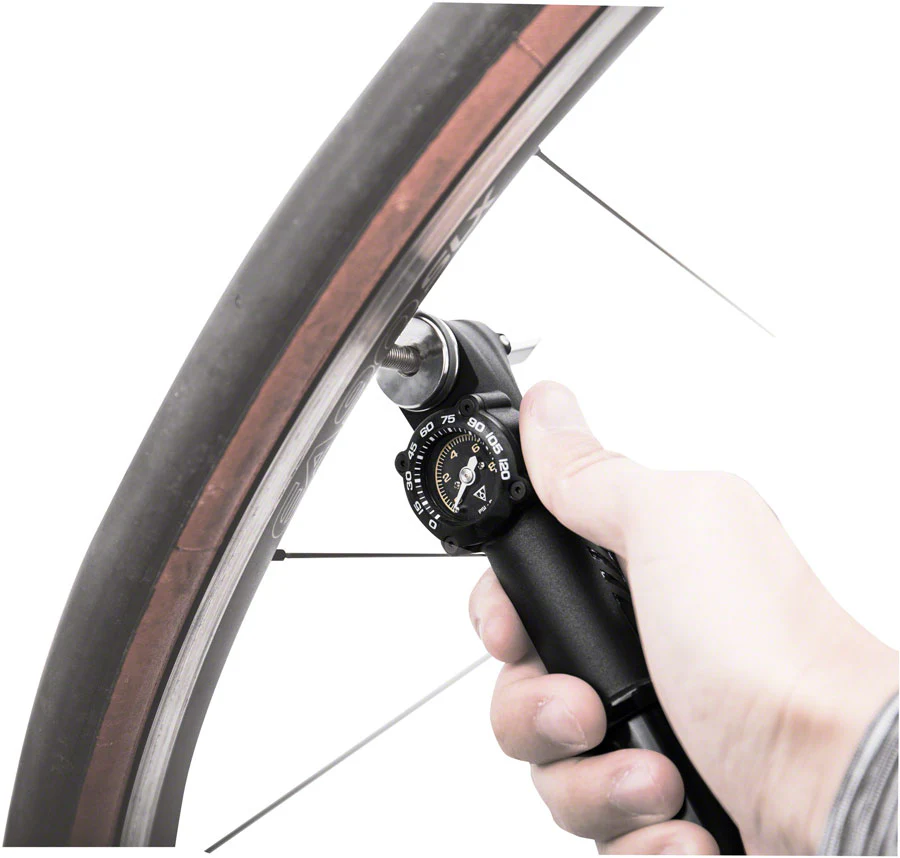 Topeak Road DA G Mini Pump - 120psi With Gauge Presta only Black - Image 2
