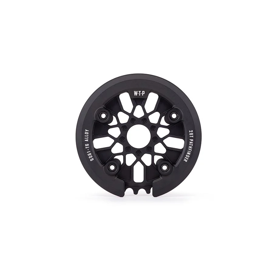 We The People Pathfinder Guard Combo Chainring Teeth: 28 6061-T6 Aluminum Black Set