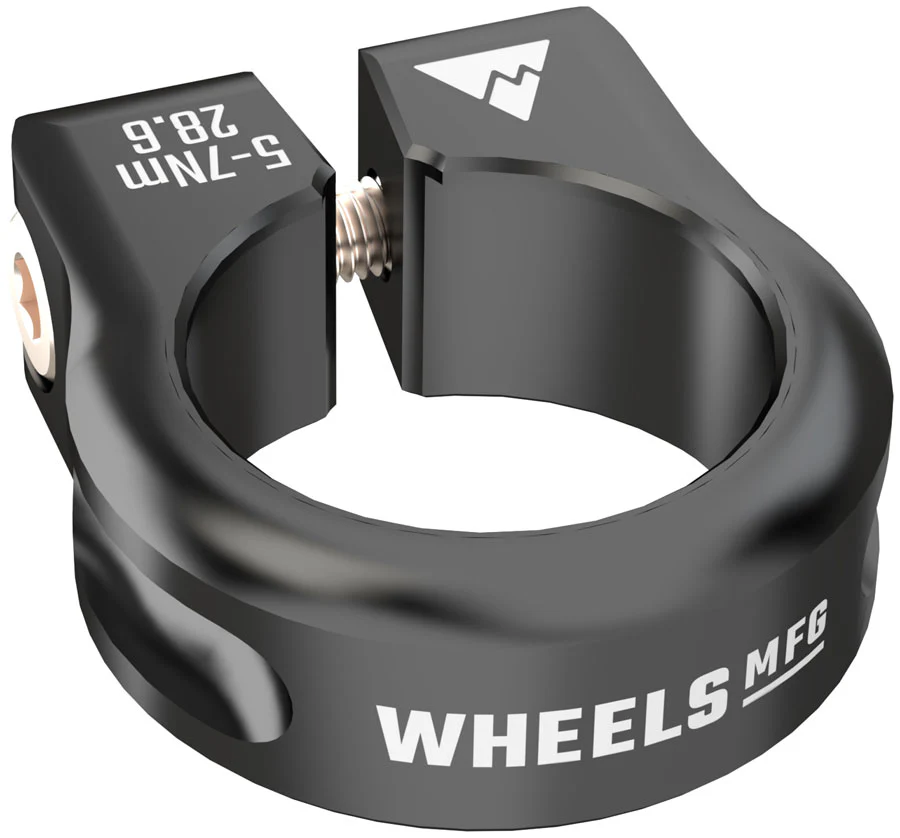 Wheels Manufacturing Seatpost Clamp - 28.6mm Bolt-On Black