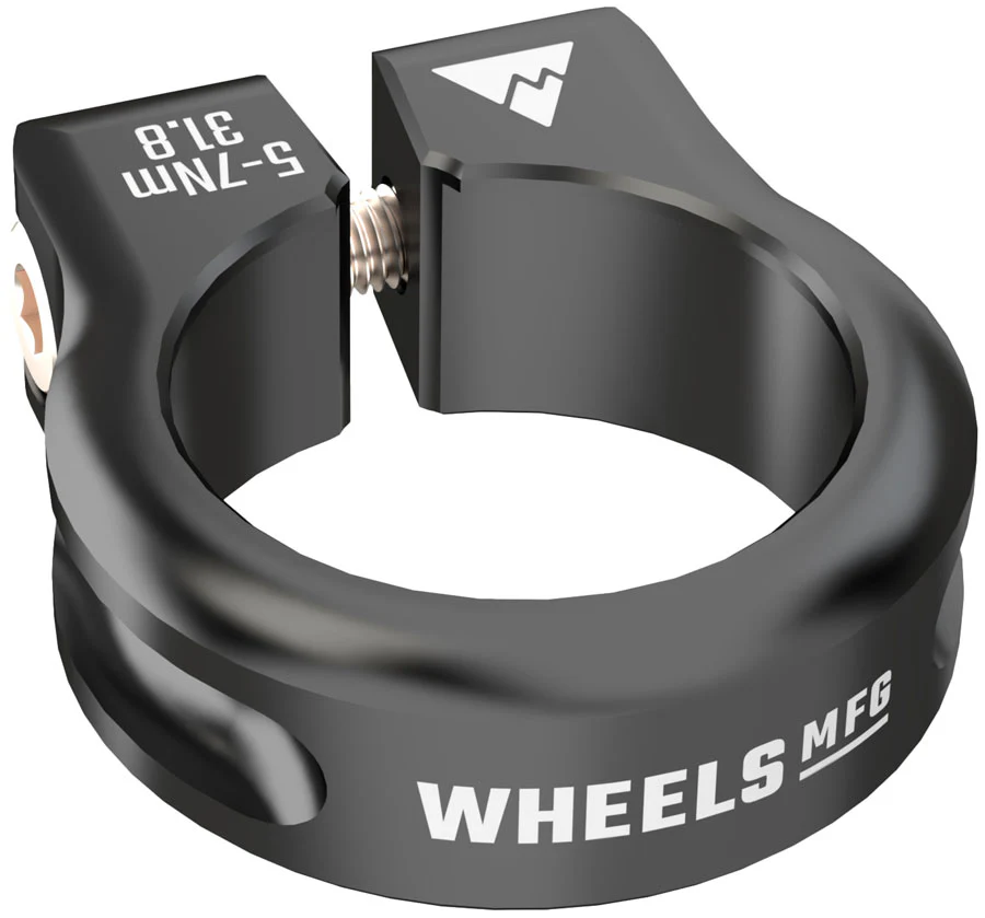 Wheels Manufacturing Seatpost Clamp - 31.8mm Bolt-On Black