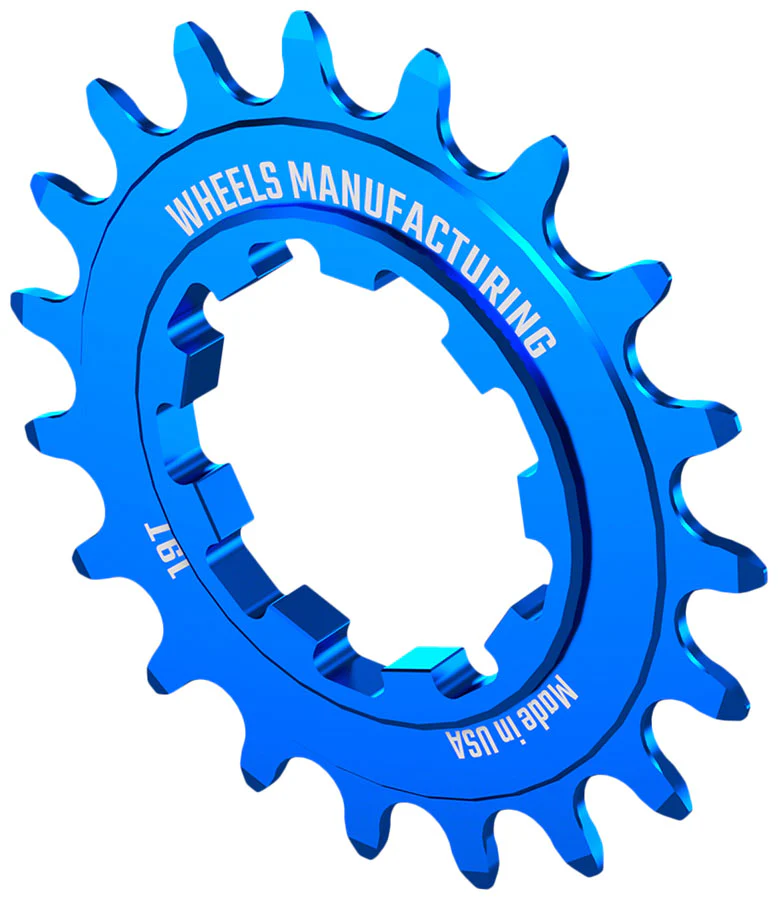 Wheels Manufacturing SOLO-SPEED Cog - 19t Fits SOLO-SPLINE SOLO-XD kits Blue - Image 2