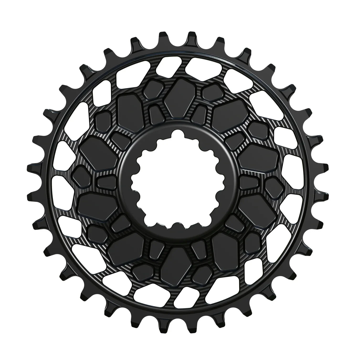 Works Components GEO Chainring SRAM 3-Bolt 30T Boost 3mm Blk