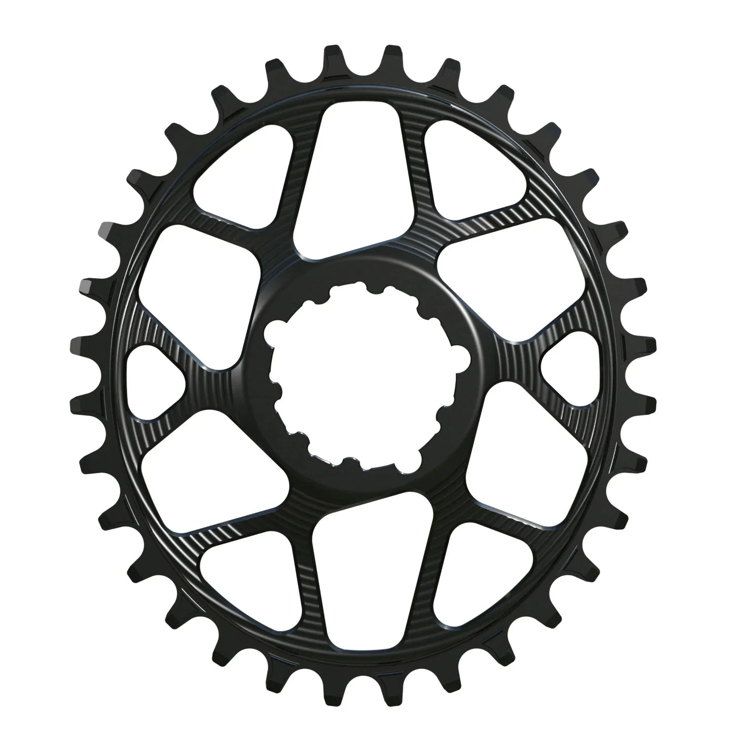 Works Components Oval Chainring SRAM 3-Bolt 30T Boost 3mm Blk