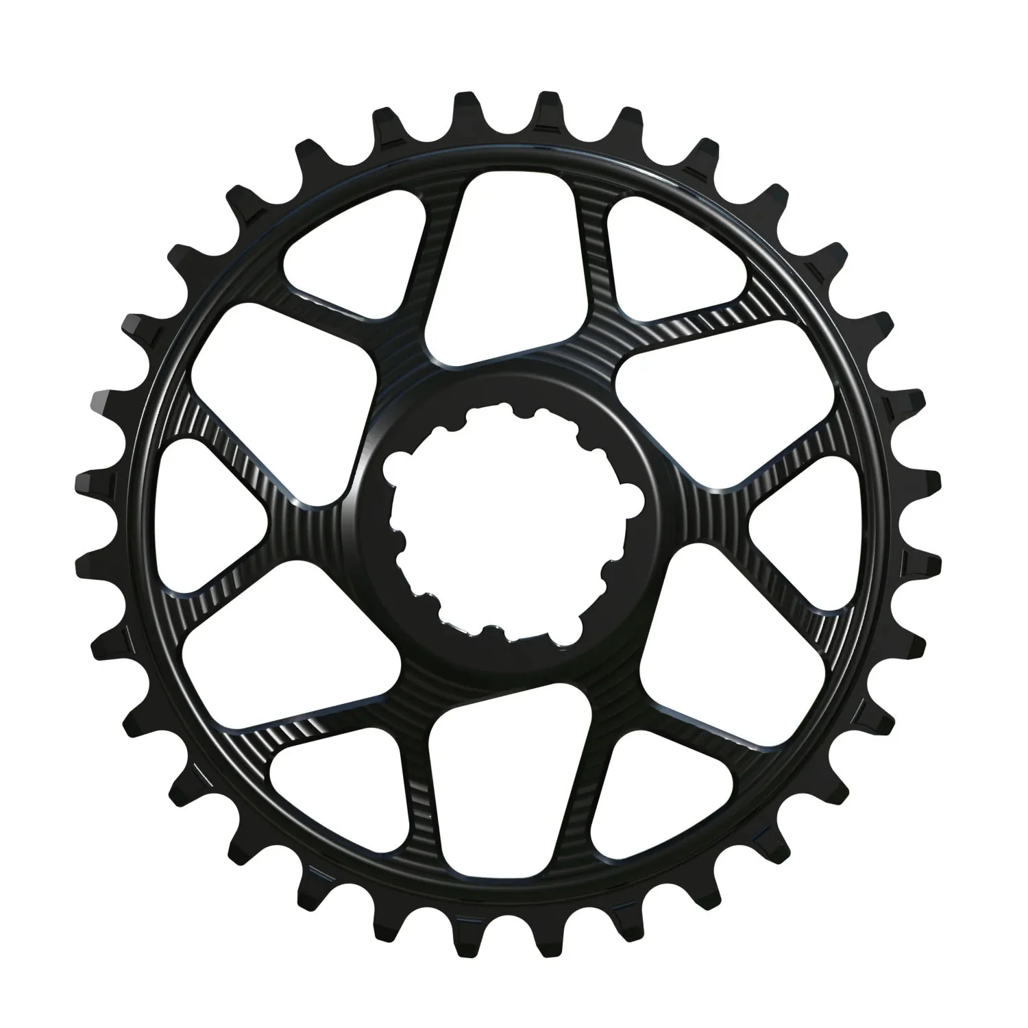Works Components Round Chainring SRAM 3-Bolt 28T Boost 3mm Blk