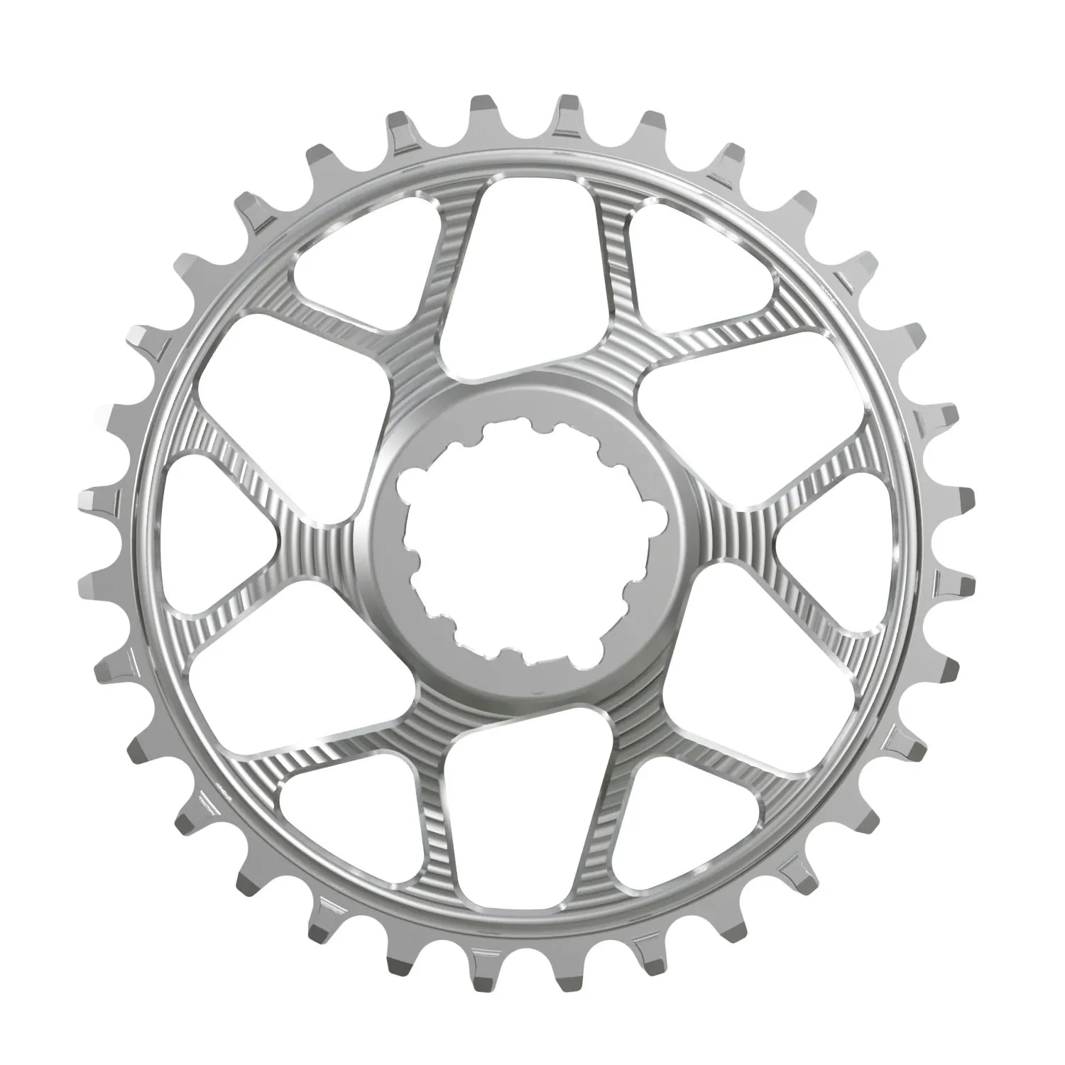 Works Components Round Chainring SRAM 3-Bolt 30T Boost 3mm Slv