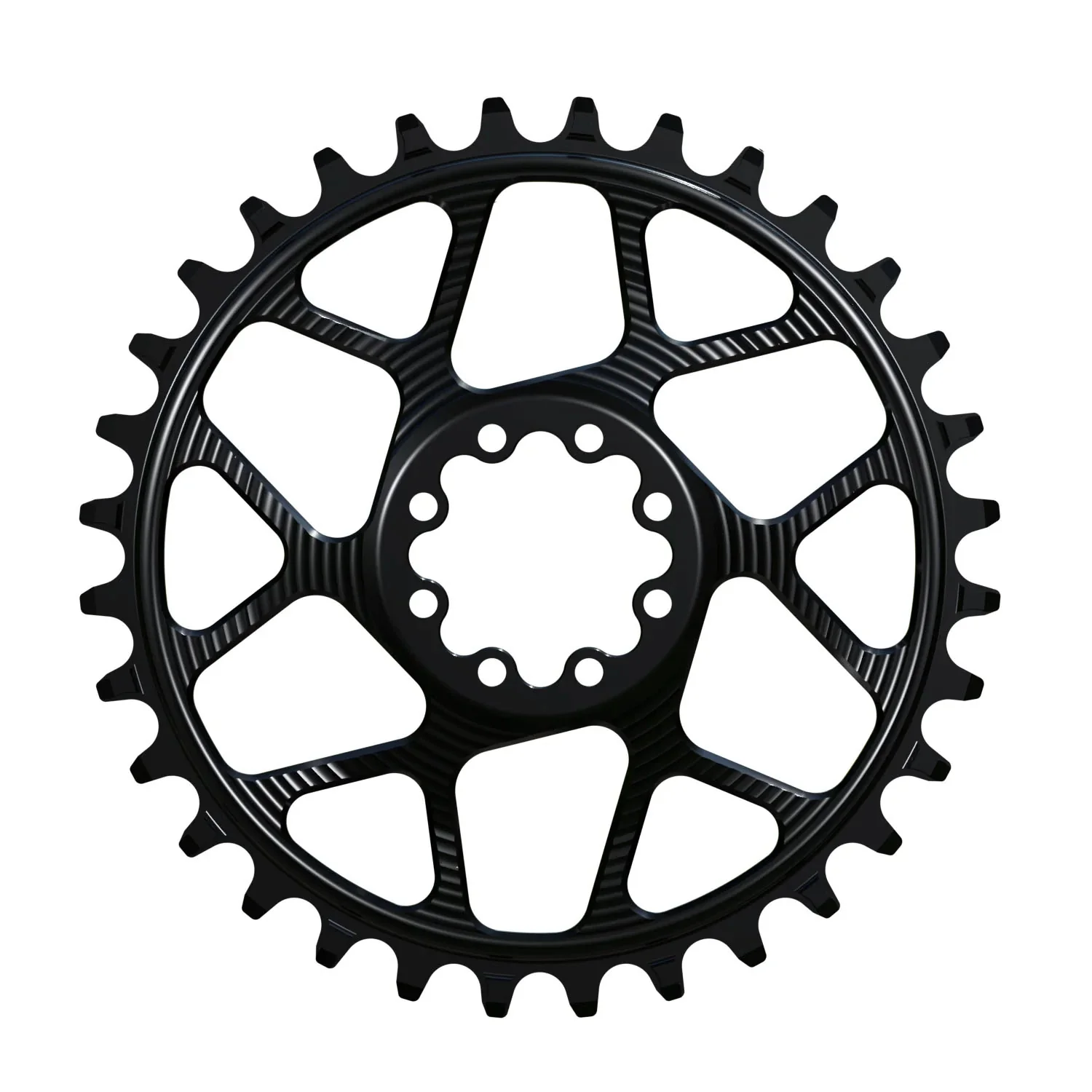 Works Components Round Chainring SRAM 8-Bolt 32T Boost 3mm Blk